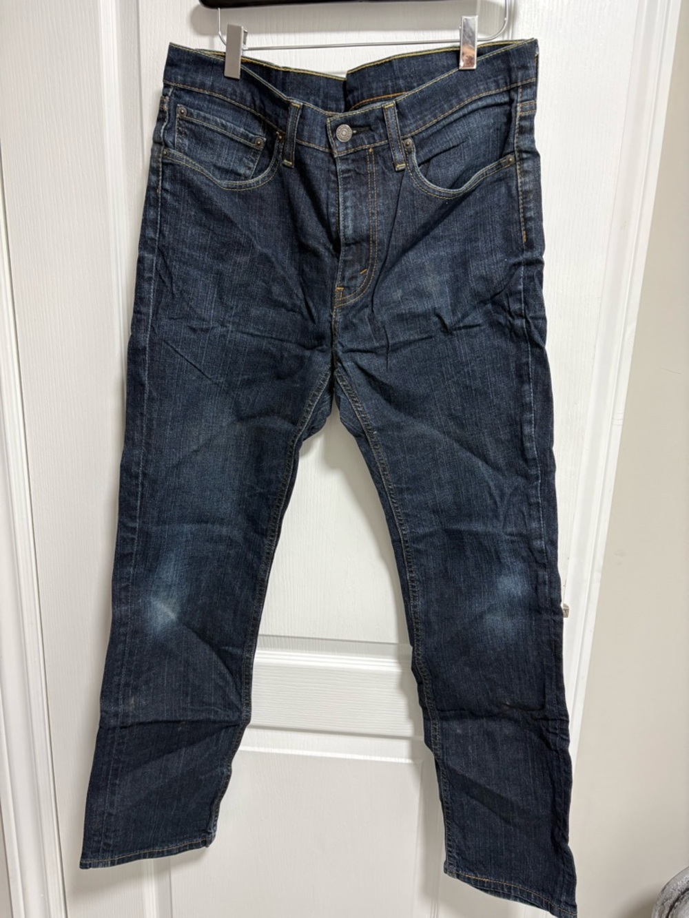 Levi's Men's Dark Indigo Slim Straight Jeans